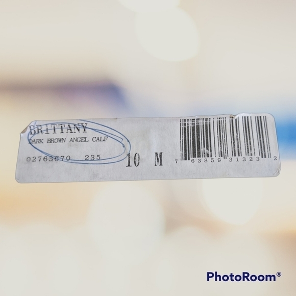 Liz Claiborne vintage brown leather and elastic chunky heel shoes Size 10M GUC - Picture 2 of 2